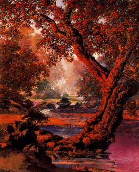 Maxfield Parrish : Autumn Brook